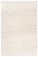 Ivory Transitional Solid Handwoven New Zealand Wool Indoor Rug, 7'9" x 9'9"