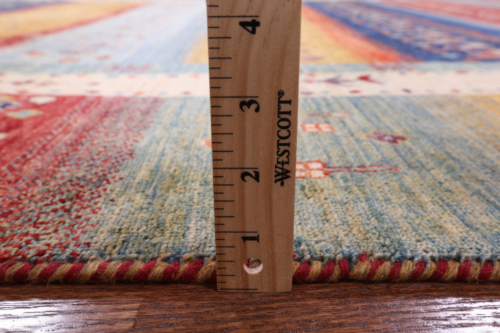 Tribal Persian Gabbeh Handmade Rug 8' 3" X 9' 2" Q5317