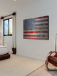 "American Dream" Wall Art, 36"x24", Brushed Aluminum