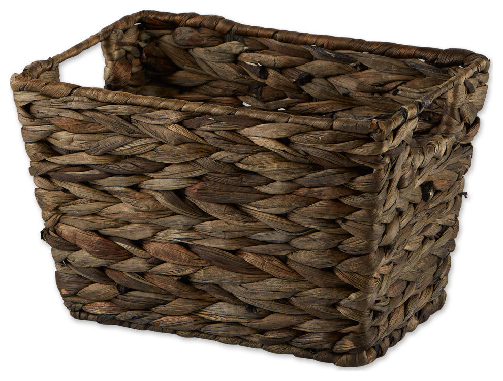 DII Asst Gray Wash Hyacinth Basket Set of 5