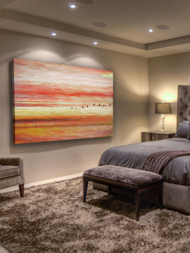 "Flying South" Fine Art Canvas Print, 24"x16"