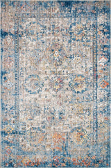 Blue/Multi Medusa Rug, 5'x7'6"