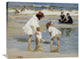 "Children Playing At The Seashore" Artwork, 35" x 28"