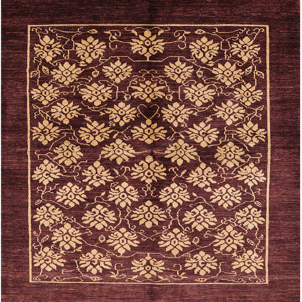 Ahgly Company Indoor Square Mid-Century Modern Area Rugs, 3' Square