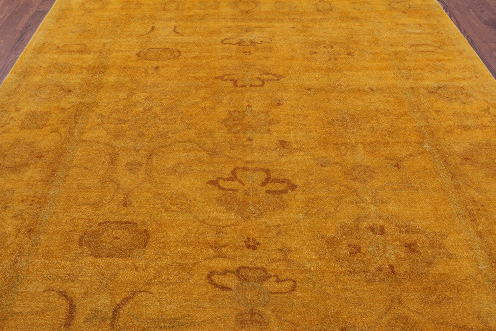 Overdyed Full Pile Hand Knotted Wool Rug 8' 0" X 9' 9" - WR1299