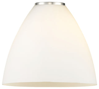 Edison Bristol Glass 8" Sconce, Polished Chrome, Matte White Shade