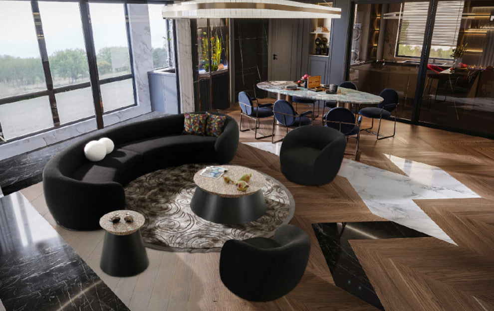 Modrest Molina Modern Black Accent Chair