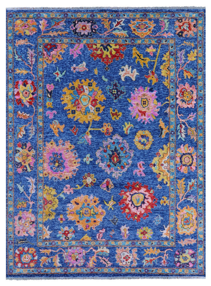 10' 0" X 13' 9" Handmade Turkish Oushak Wool Rug - Q14780