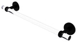 Clearview 18" Towel Bar with Twisted Accents, Matte Black