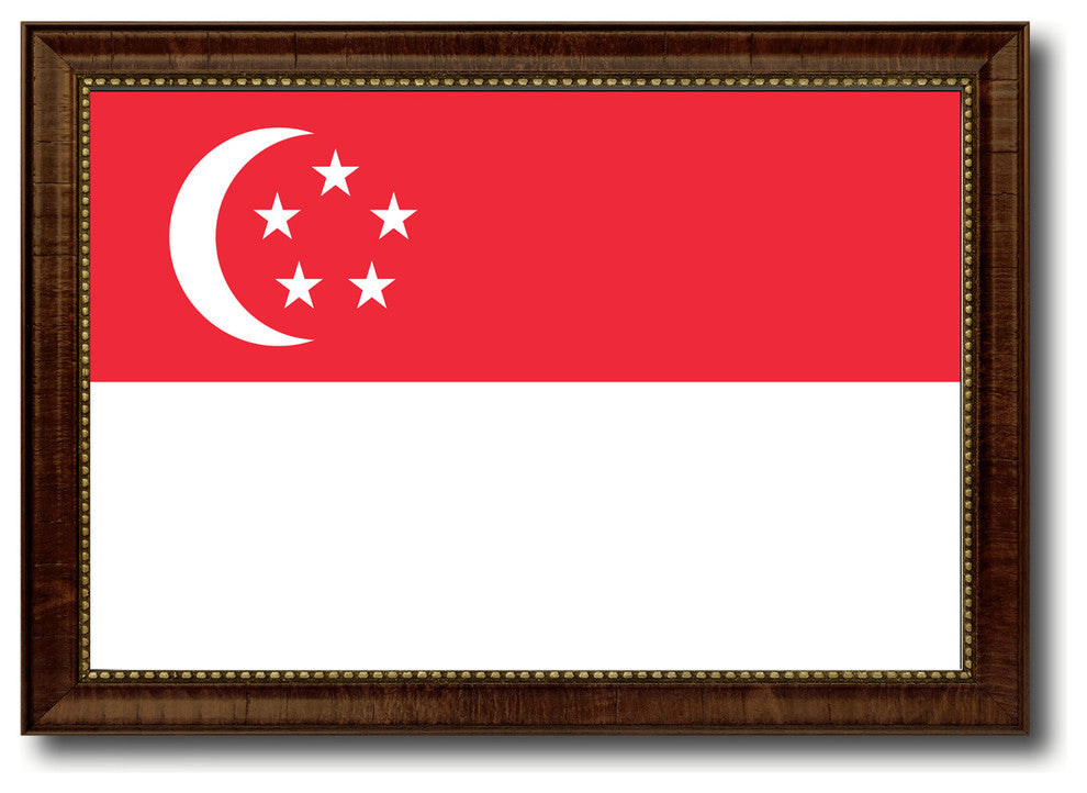 Singapore Country Flag Canvas Print, 21"x30"