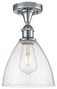 Innovations 516-1C-PC-GBD-754-LED 1 Light Semi-Flush Mount, Polished Chrome