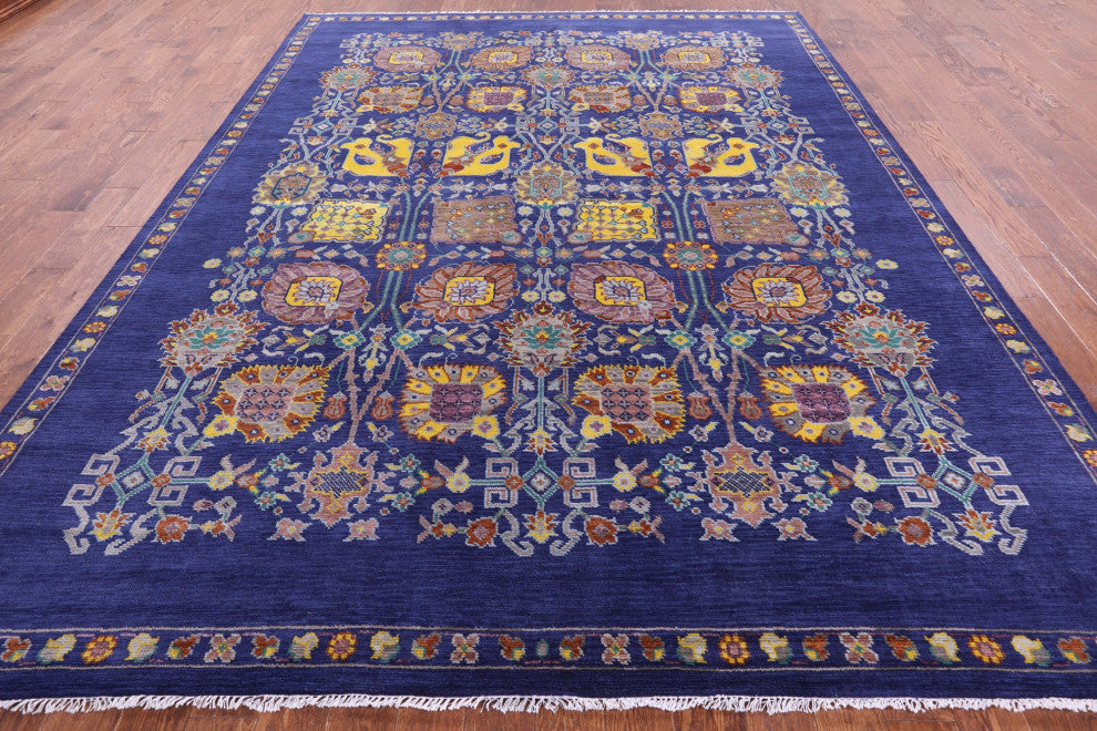 9' 3" X 12' 3" Persian Tabriz Handmade Wool Rug - Q15453