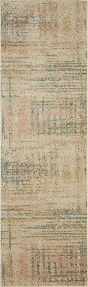 Loloi II Bowery BOW-07 Beige, Multi Area Rug, 2'3"x7'6"