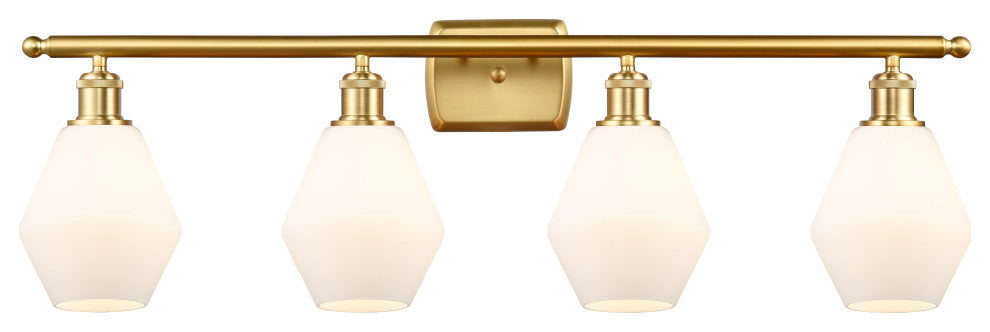 Innovations 516-4W-SG-G651-6-LED 4-Light Bath Vanity Light, Satin Gold