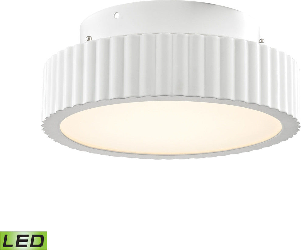 Elk Lighting Digby 10 Watt LED Flushmount, Matte White