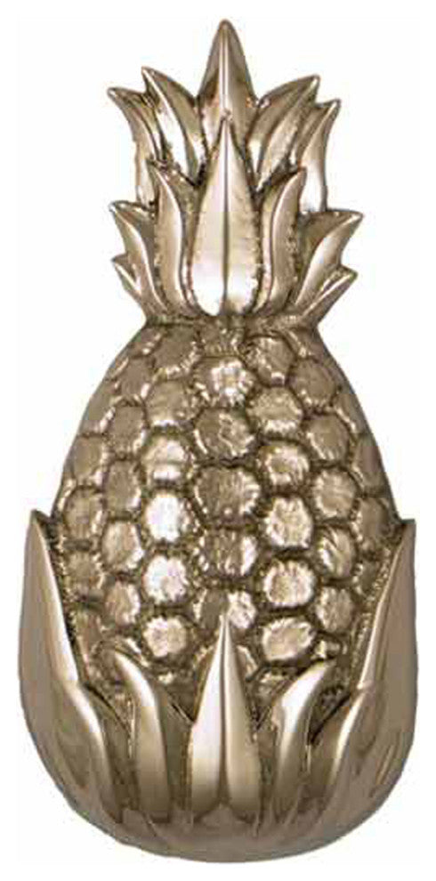 Hospitality Pineapple Door Knocker, Nickel Silver, Standard Size