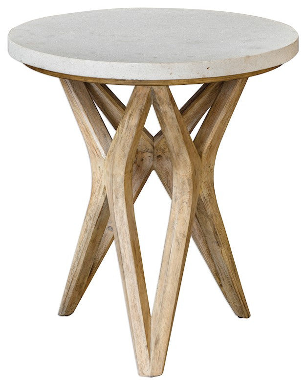 Uttermost Marnie Limestone Accent Table, 25437
