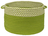 Colonial Mills Basket Houndstooth Dipped Basket Lime  Round