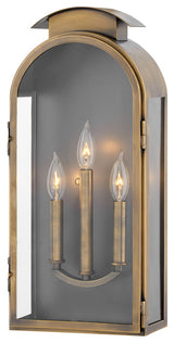 Rowley Large Wall Mount In Light Antique Brass