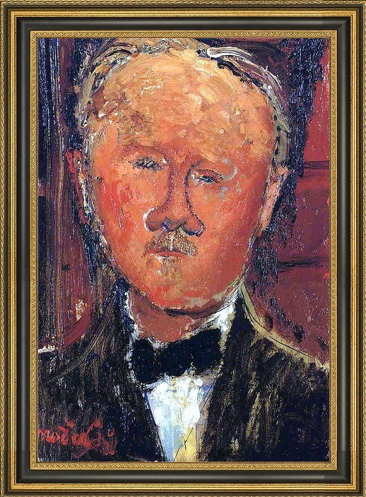 Amedeo Modigliani Cheron - 16" x 24" Framed Premium Canvas Print