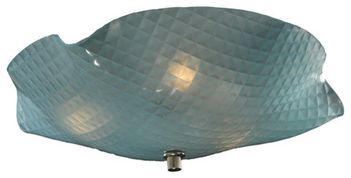 13 Wide Metro Organic Art Glass Window Pane Flushmount