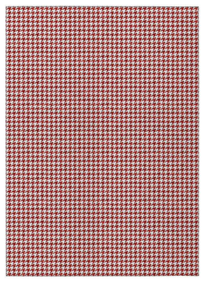 Indoor/Outdoor Hinton HN1 Red Machine Washable 10' x 14' Rug