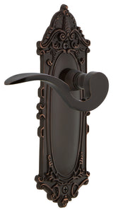 Victorian Plate With Manor Lever, Timeless Bronze, Right-Handed