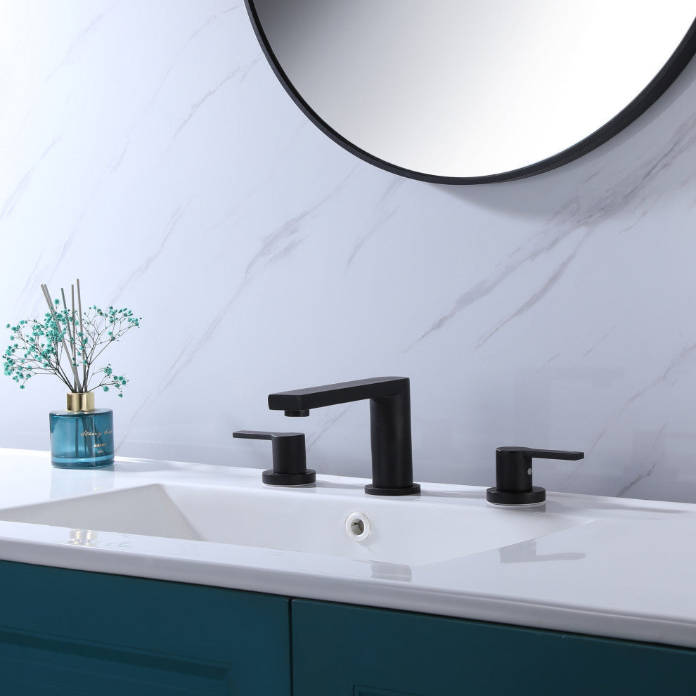 Deck Mounted Two-Handle Widespread Bathroom Faucet