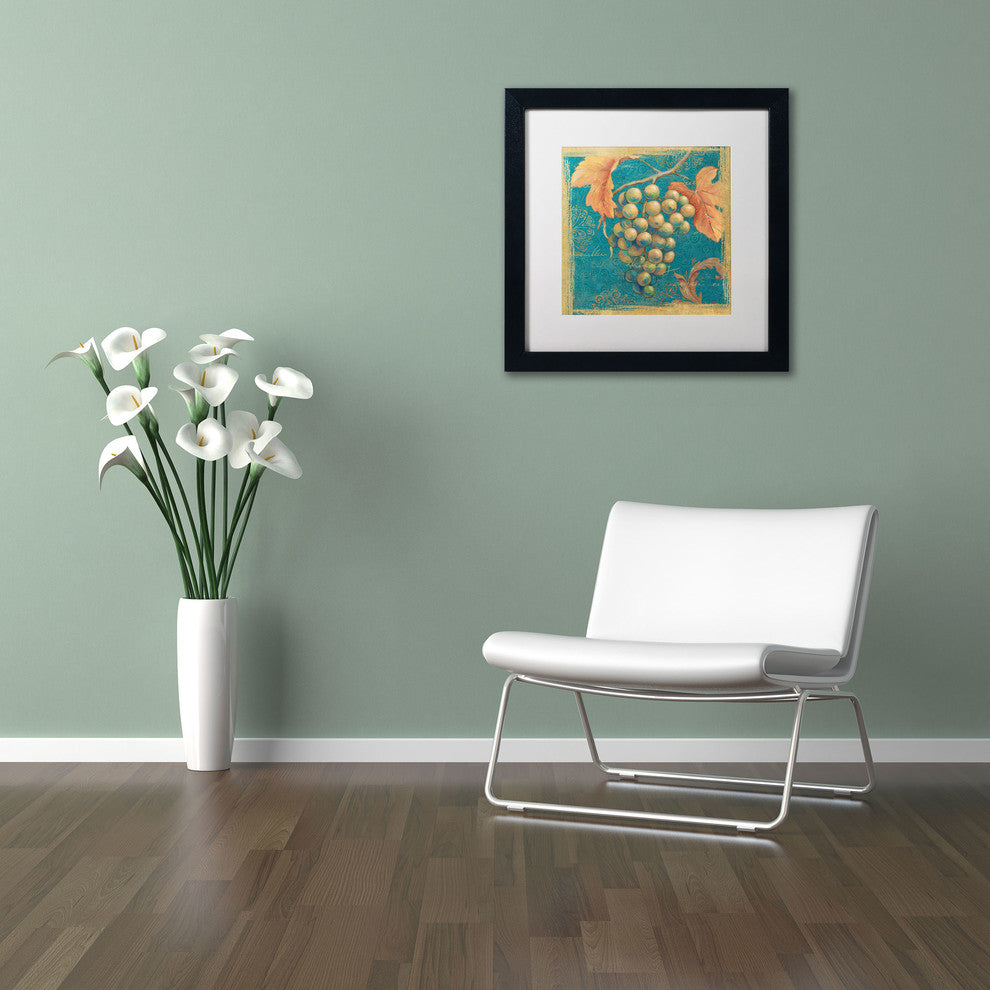 'Lovely Fruits IV' Matted Framed Canvas Art by Daphne Brissonnet