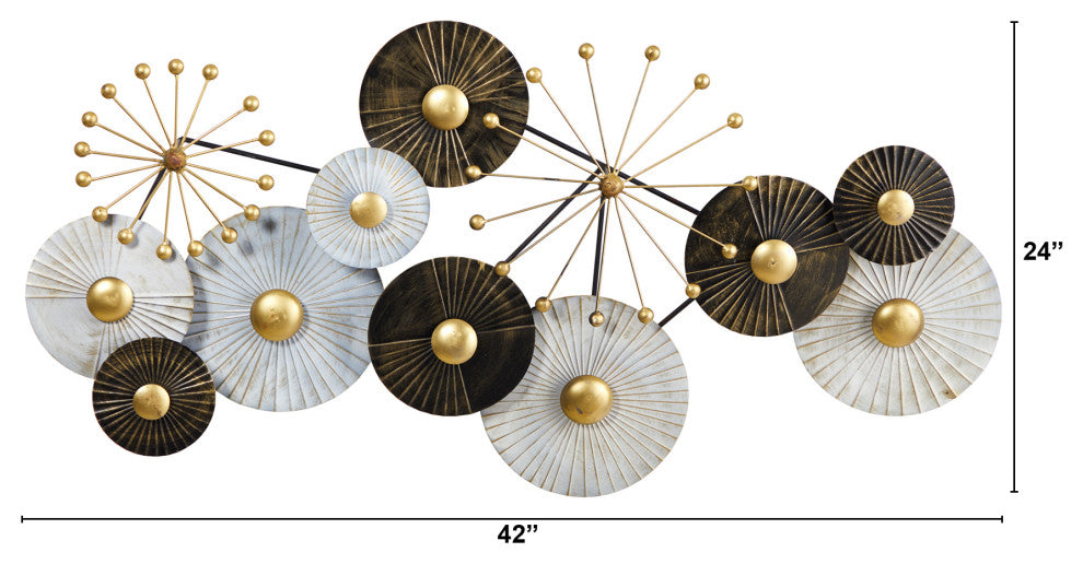Nearly Natural 7069 3.5x2 Urban Layered Metal Wall Art Decor