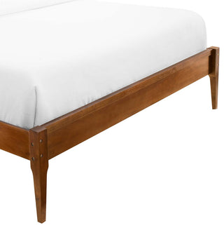 June King Wood Platform Bed Frame MOD-6247-WAL