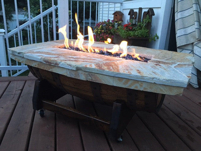 24" Low Profile T Burner and Complete Deluxe Propane Fire Pit Kit