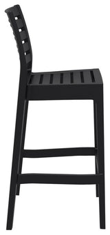 Ares Resin Bar Stool Black