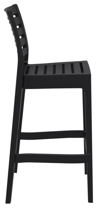 Ares Resin Bar Stool Black