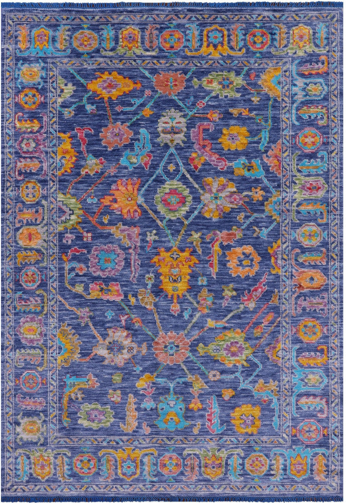 Turkish Oushak Hand-Knotted Wool Rug 6' 2" X 8' 10" - Q15666