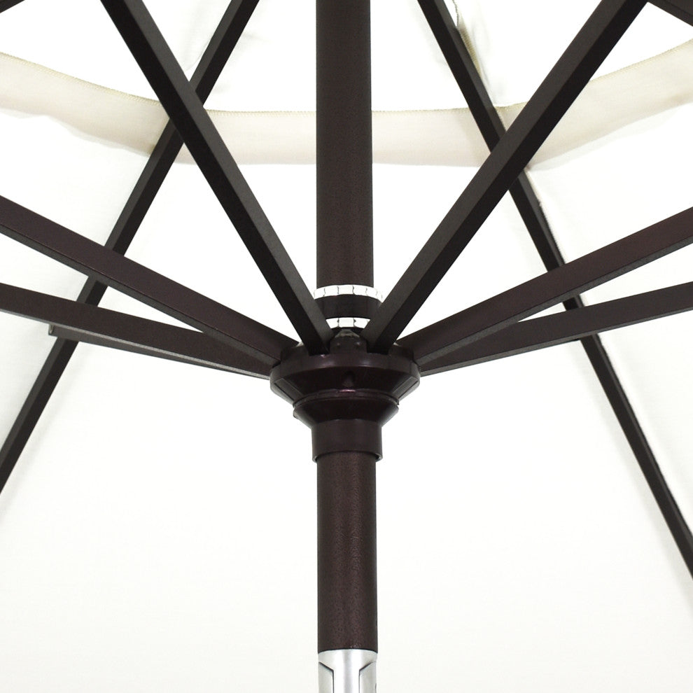 11' Aluminum Umbrella Collar Tilt Bronze, Burgundy