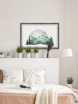 "Serene Forest" Framed Painting Print, 24x16
