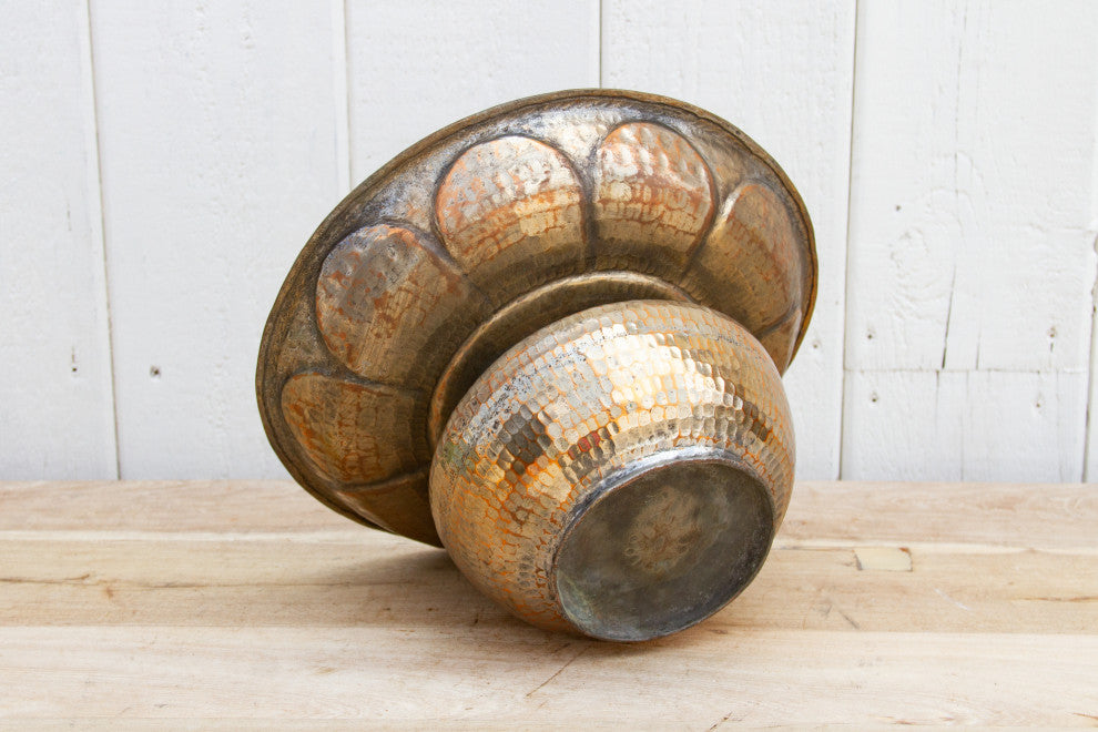 19th Century Silvering Copper Water Bowl