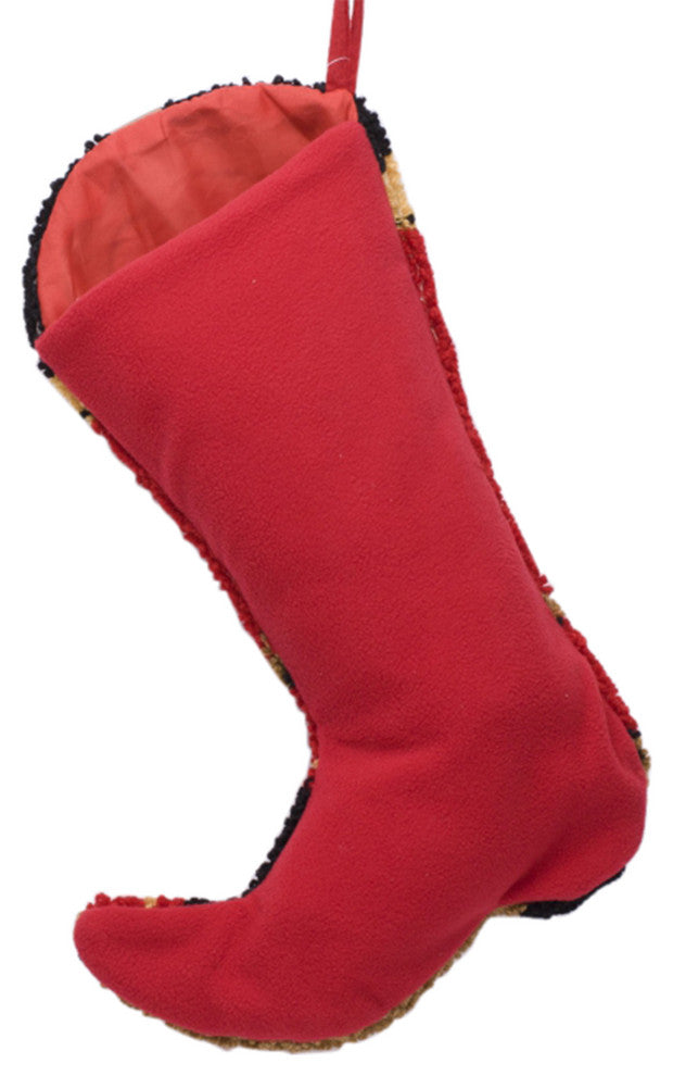 Set of 2 Hooked Stocking, Red Boot