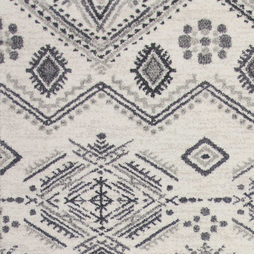 6' x 9' Polypropylene Ivory or Grey Area Rug