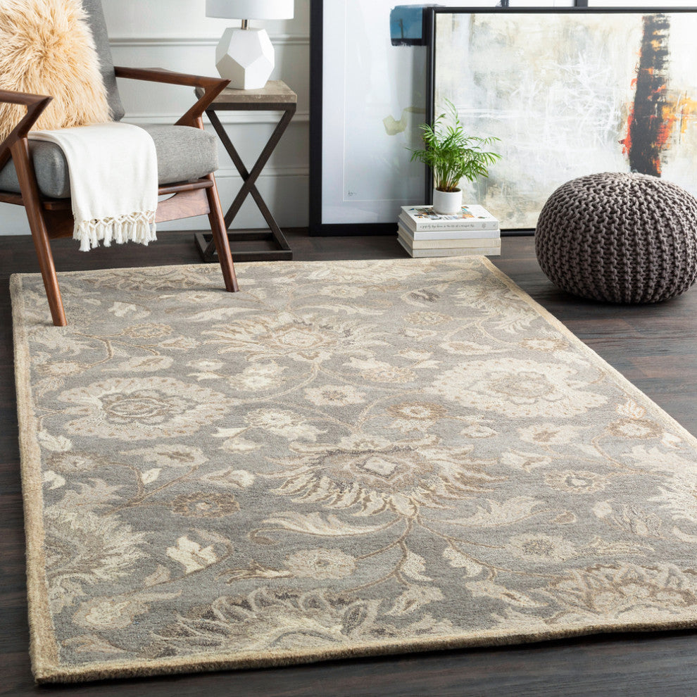 Surya Caesar CAE-1192 Traditional Area Rug, Taupe, 10' x 14' Rectangle