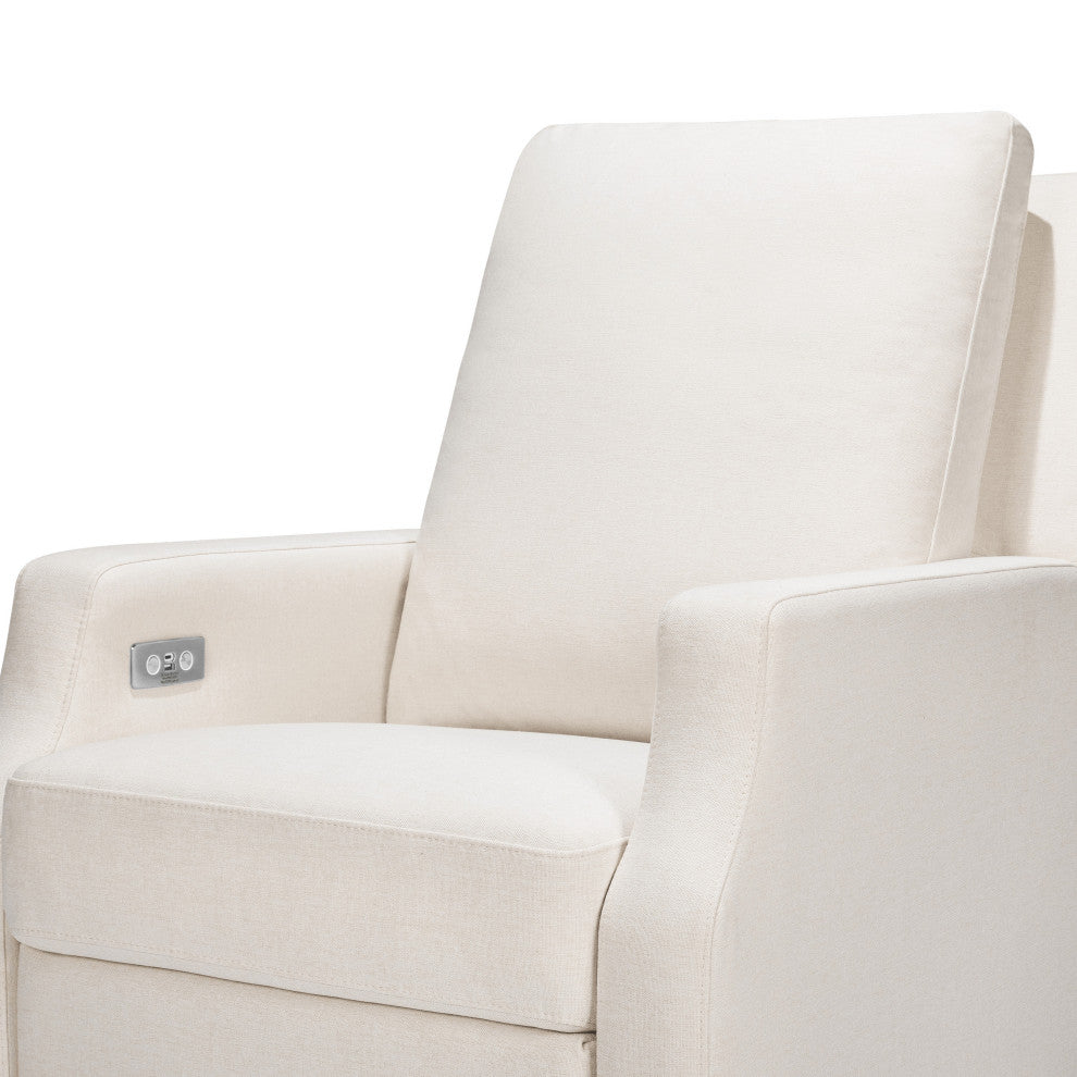 Crewe Electronic Recliner and Swivel Glider, Performance Cream Eco-Weave