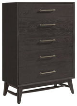 Bayside 5-Drawer Chest, Black