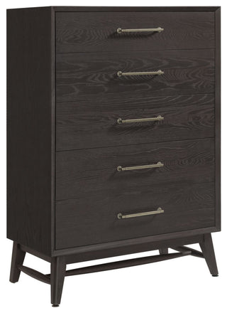 Bayside 5-Drawer Chest, Black