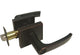 Square Contemporary Door Lever, Style 8048, Dark Oil Rubbed Bronze, Privacy