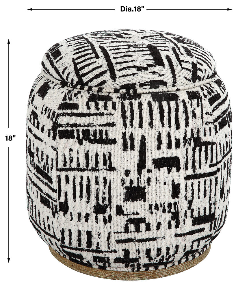 Uttermost Dialogue Poof Ottoman