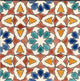 7.87"x7.87" Morisco Moroccan Ceramic Tile, Set Of 10