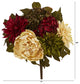 16" Peony, Hydrangea & Dahlia Artificial Flower Bouquet, Set of 2
