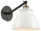 Innovations 317-1W-BAB-M14-W Adirondack 1 Light Sconce, Black Antique Brass