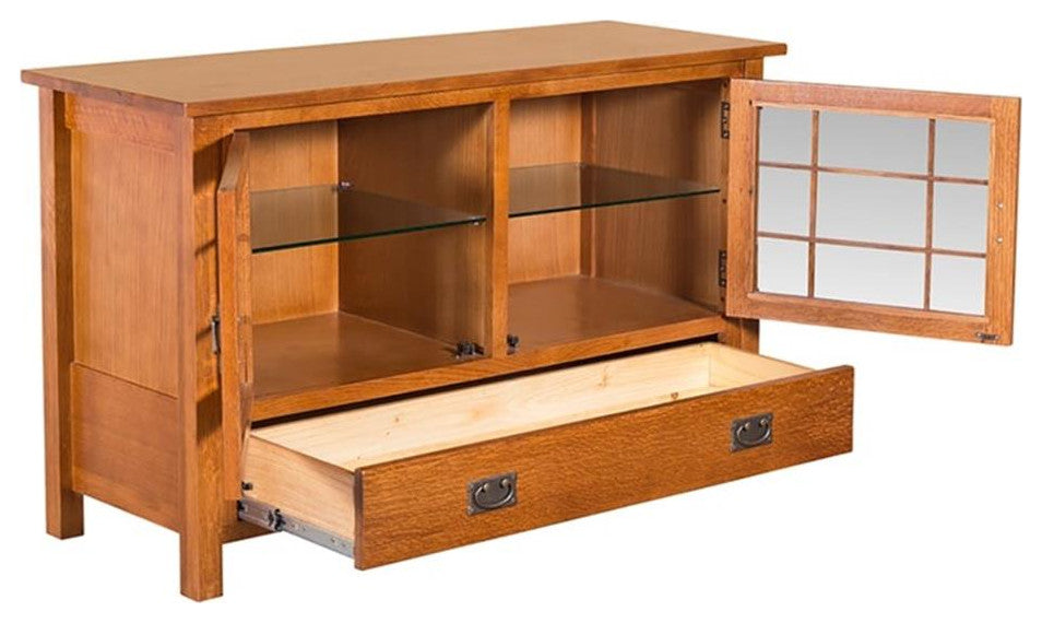 Mission Quarter Sawn Oak 48" TV Stand, Media Console